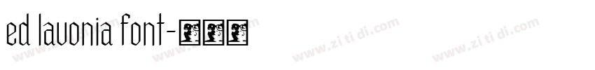 ed lavonia font字体转换